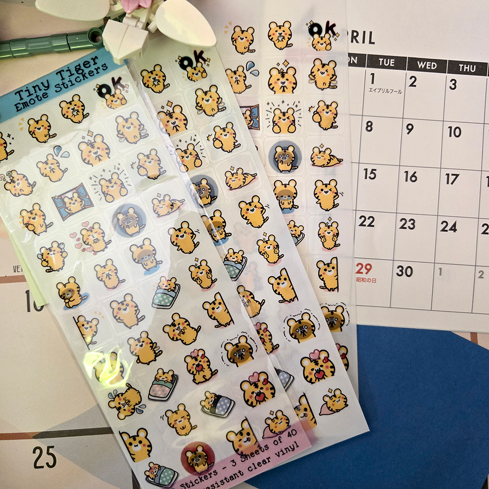 Tiny Tiger Emote Stickers