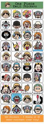 One Piece Emote Stickers