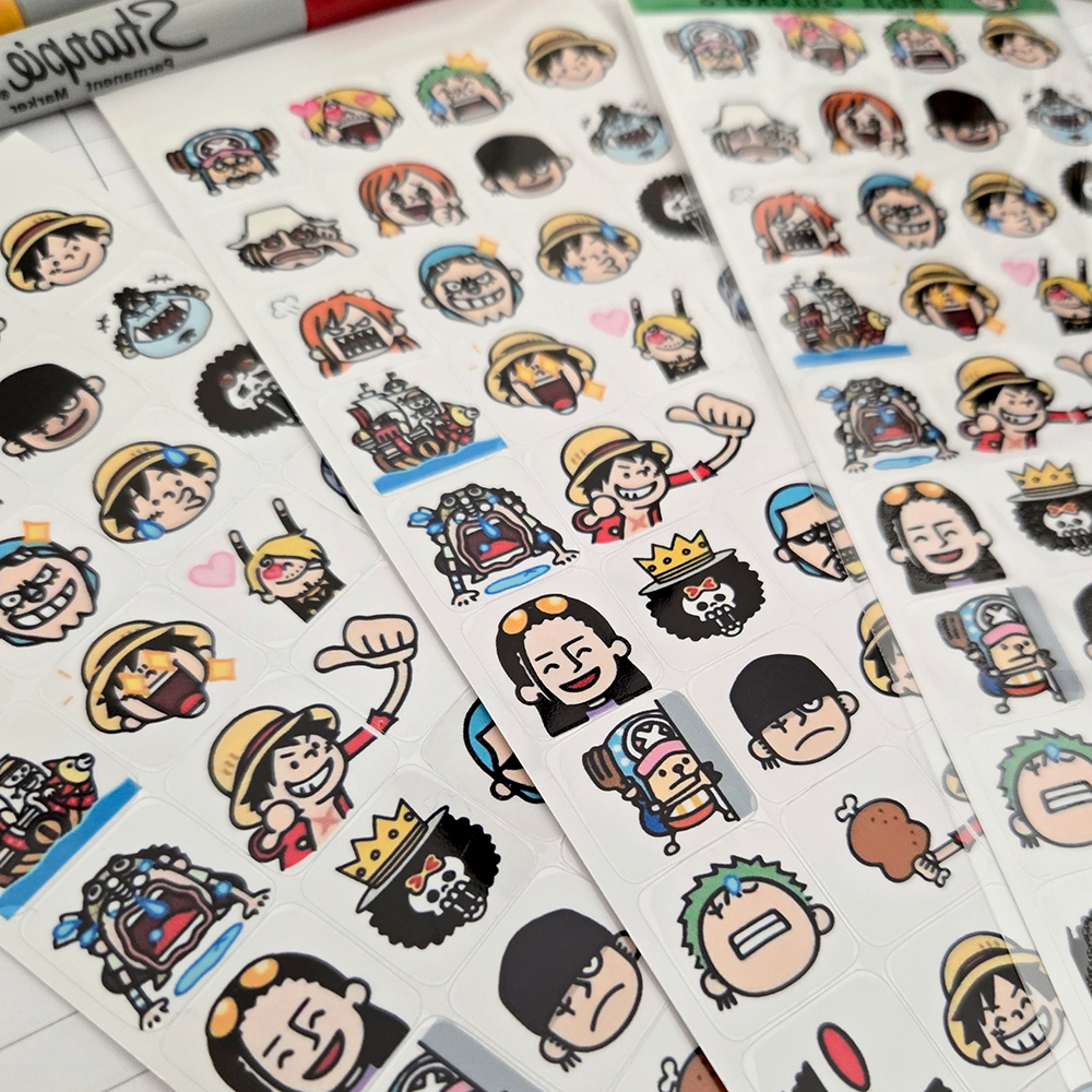 One Piece Emote Stickers