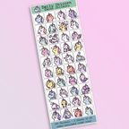 Sparkly Unicorns Emote Stickers