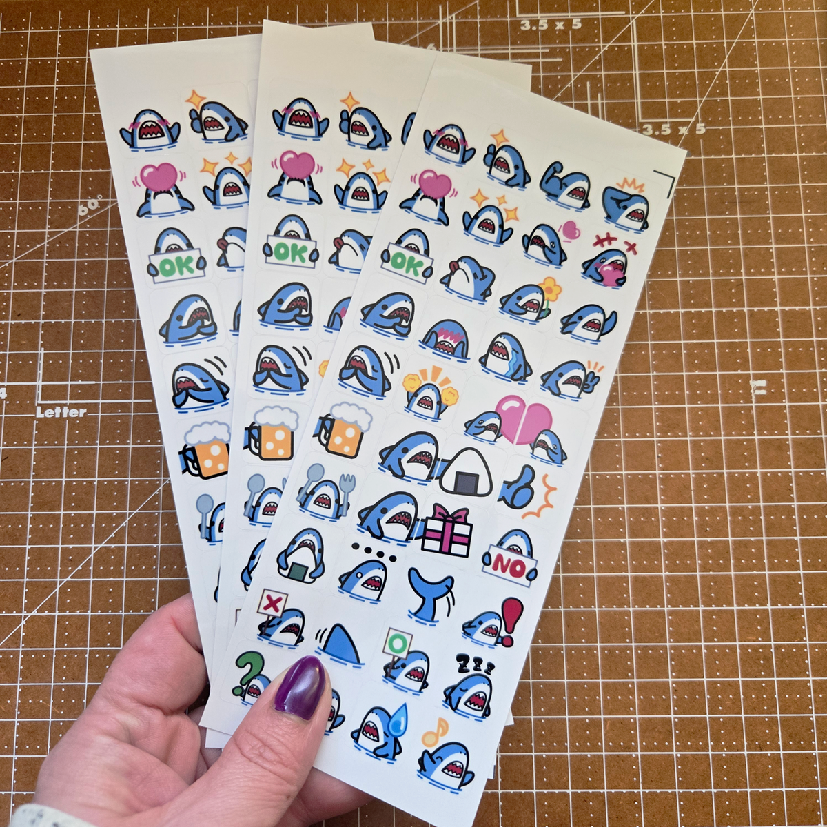 Snarky Shark Emote Stickers