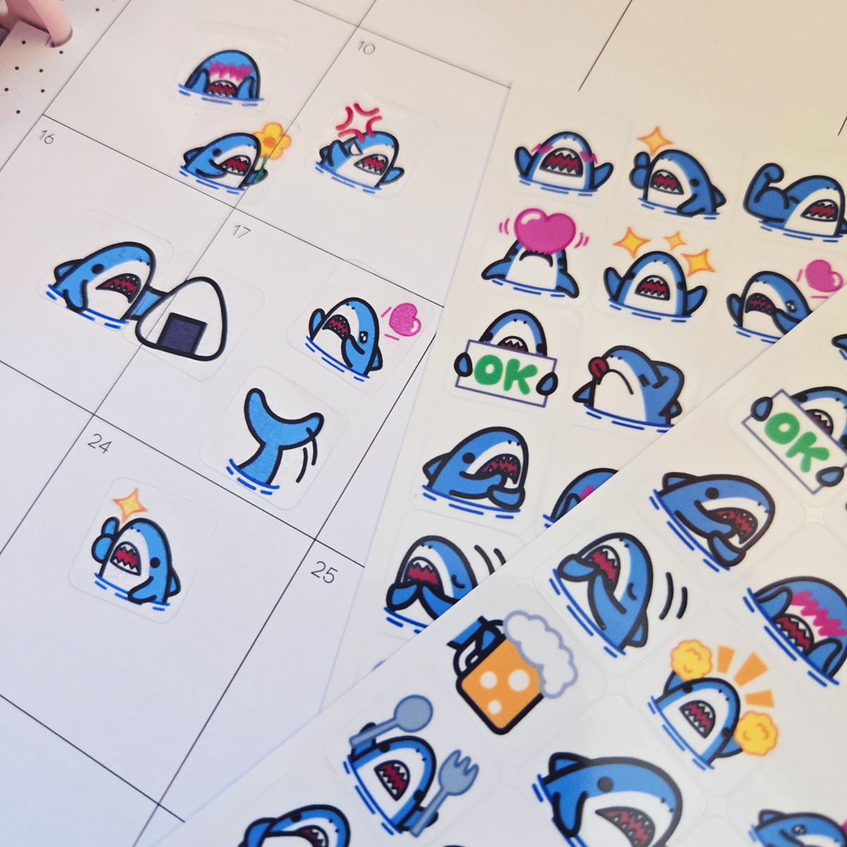 Snarky Shark Emote Stickers