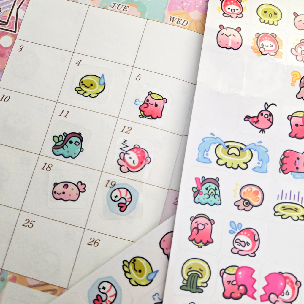 Ocean Creatures Emote Stickers