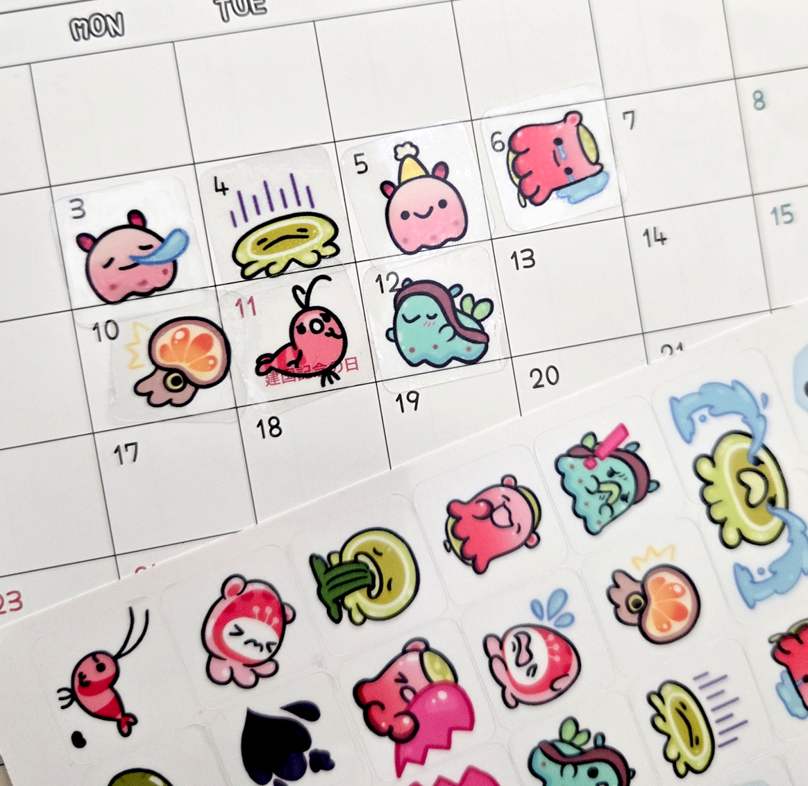Ocean Creatures Emote Stickers