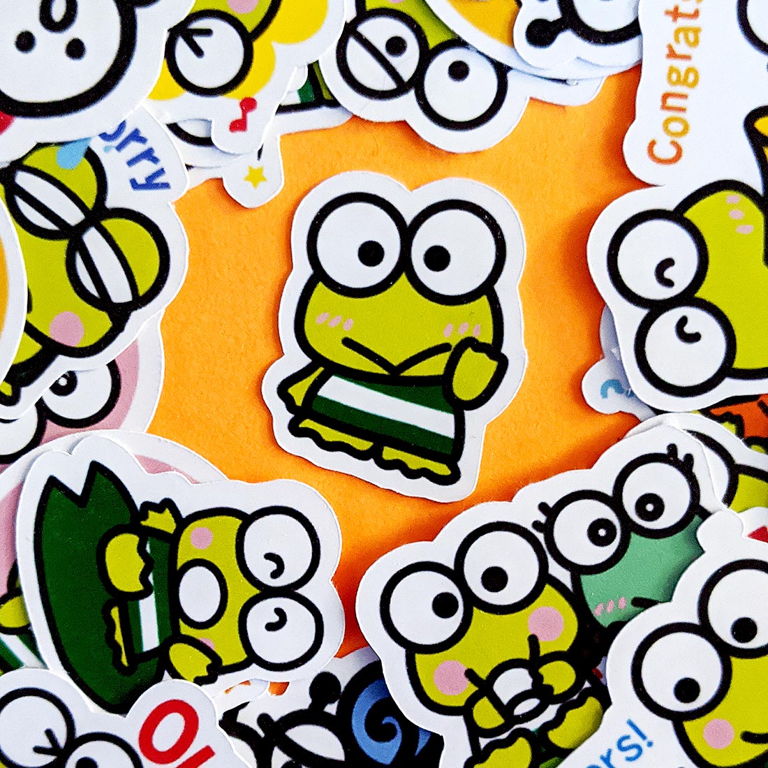 Daily Keroppi Journaling Stickers