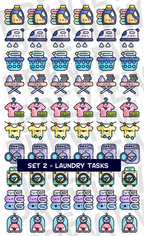 Household Tasks Stickers Choose Your Set