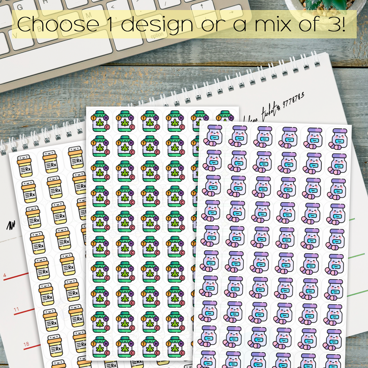 Medication Calendar Stickers