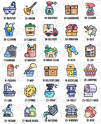 Household Tasks Calendar Stickers