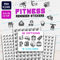 Exercise and Workout Agenda Stickers