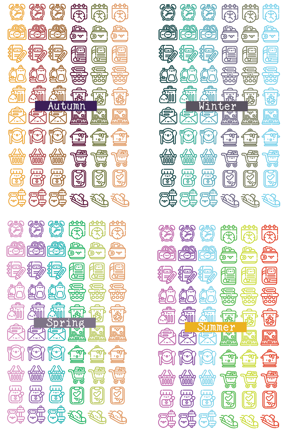 Happy Household Task Stickers Set