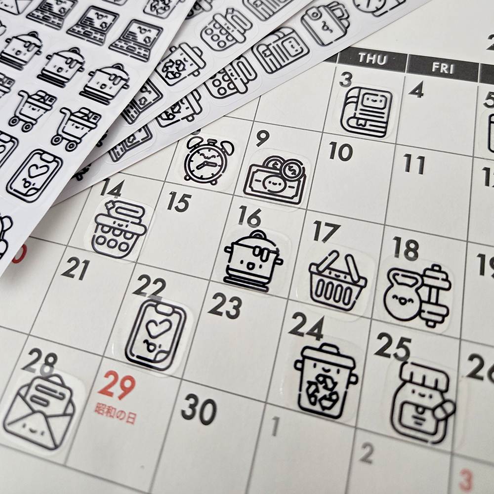 Happy Household Task Stickers Set