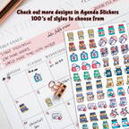 Household Tasks Calendar Stickers