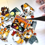 Fall Corgi Journaling Stickers
