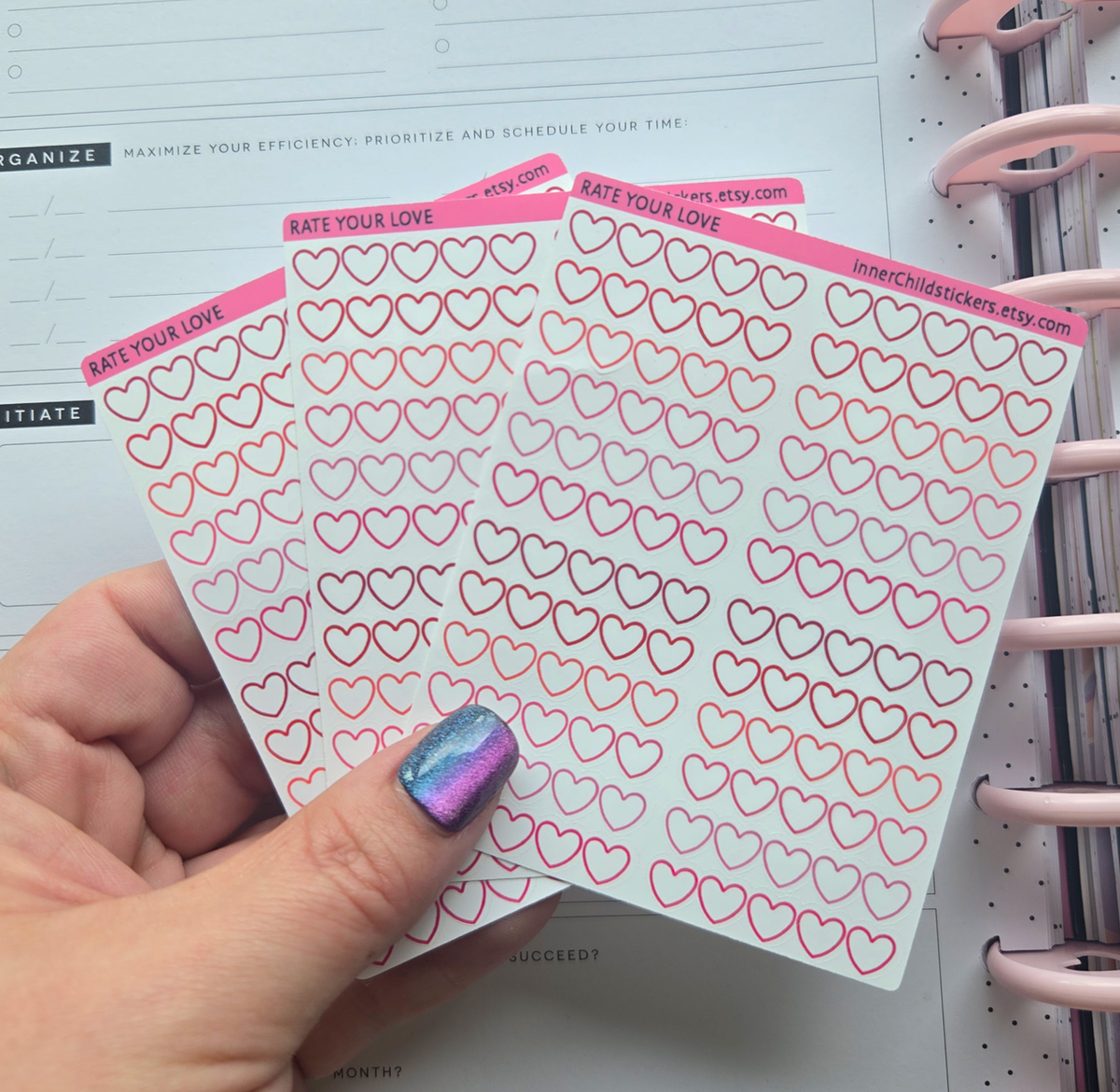 Heart Rating Stickers
