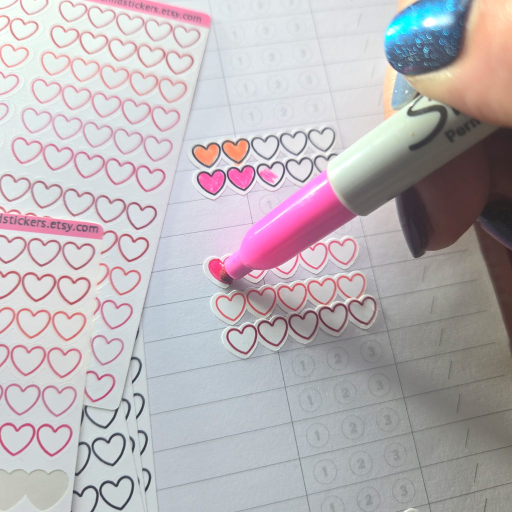 Heart Rating Stickers