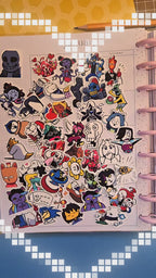 Undertale and Deltarune Journaling Stickers