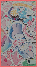 My Melody 50th Anniversary Journaling Stickers