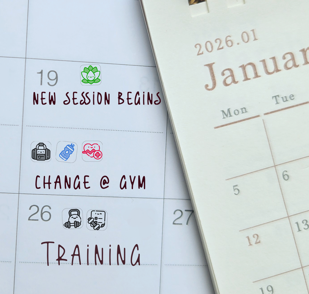 Exercise and Workout Agenda Stickers