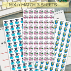 Household Tasks Calendar Stickers