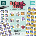 School/Study Calendar Stickers