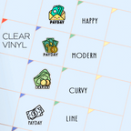 Payday Stickers Choose Your Style