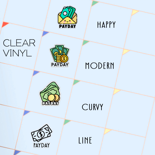 Payday Stickers Choose Your Style