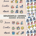 Household Tasks Stickers Choose Your Set