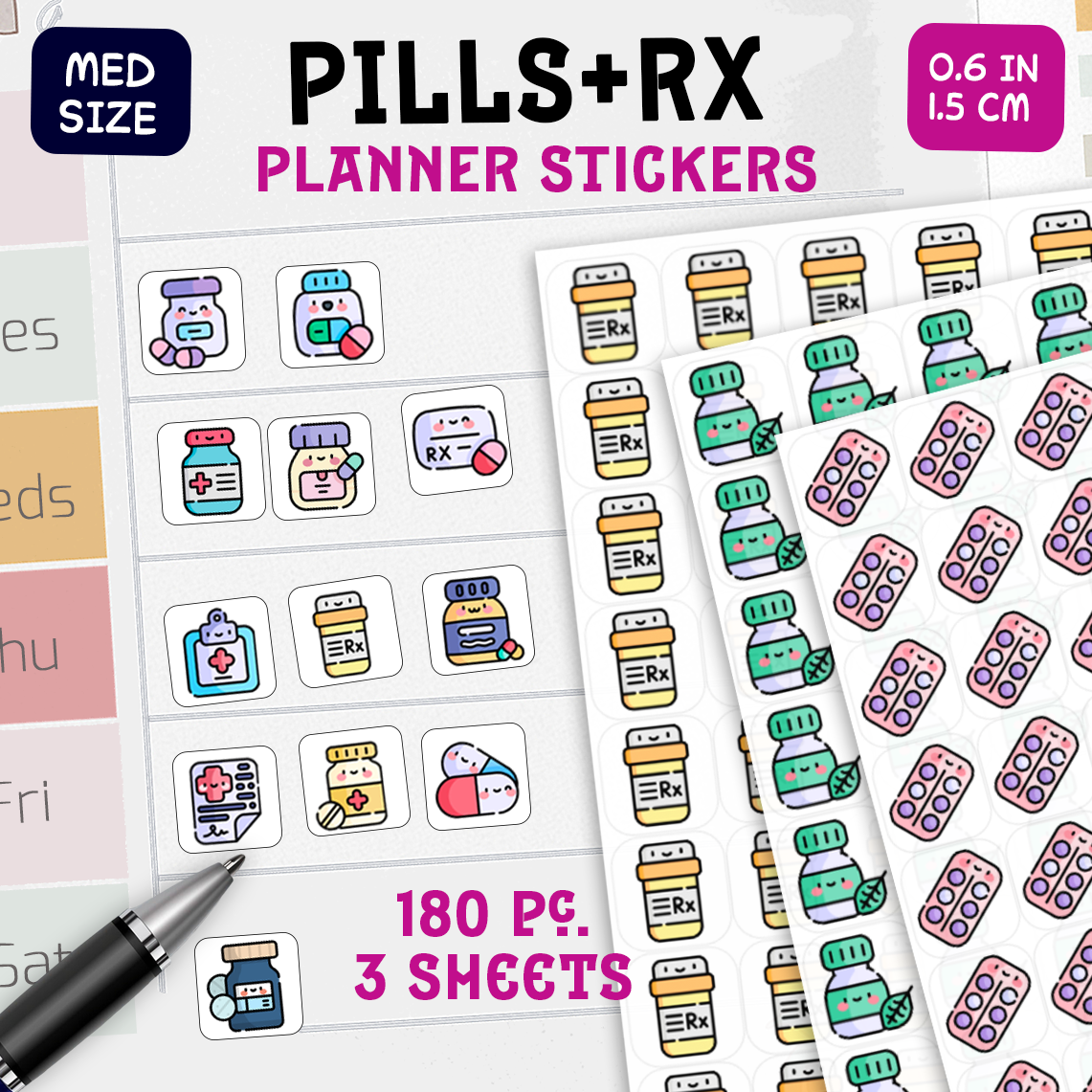 Medication Calendar Stickers