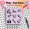 Dog or Cat Care Stickers