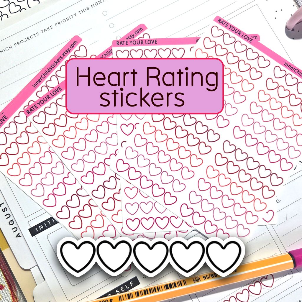 Heart Rating Stickers