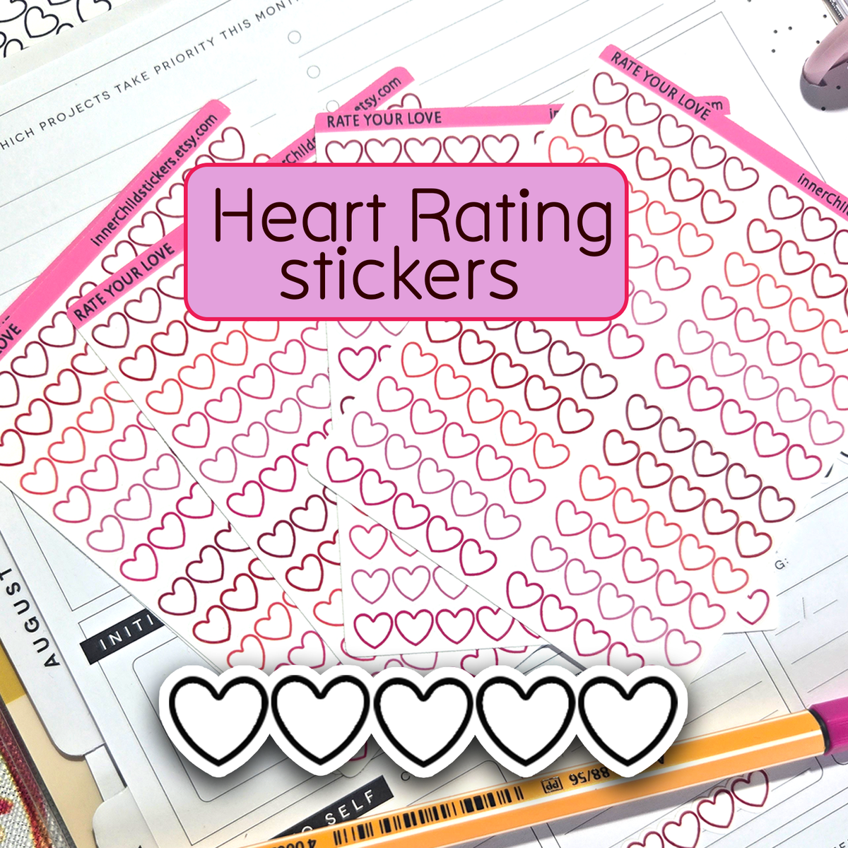 Heart Rating Stickers